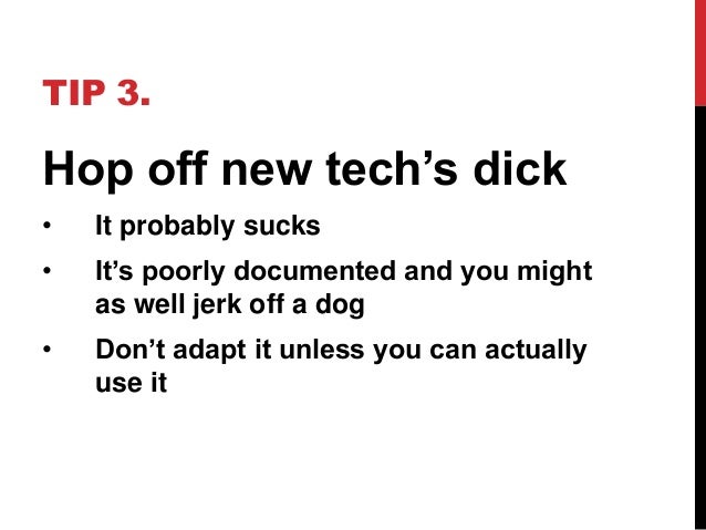 Tips for sucking penis